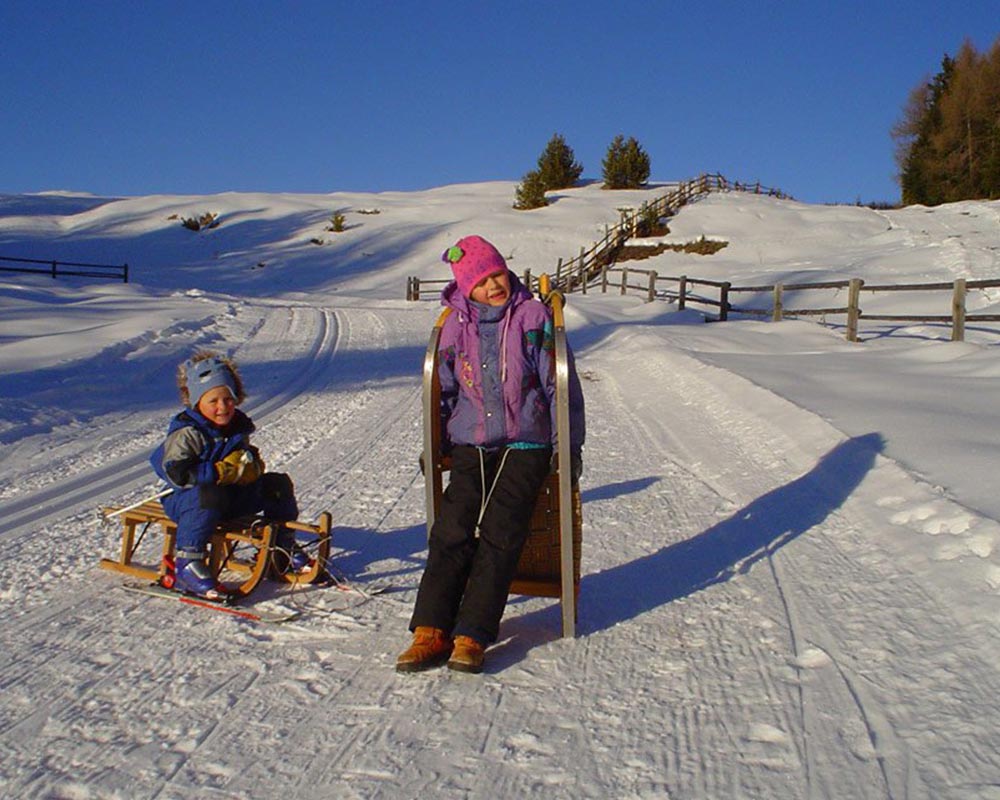 bauernhof mit kindern suedtirol im winter